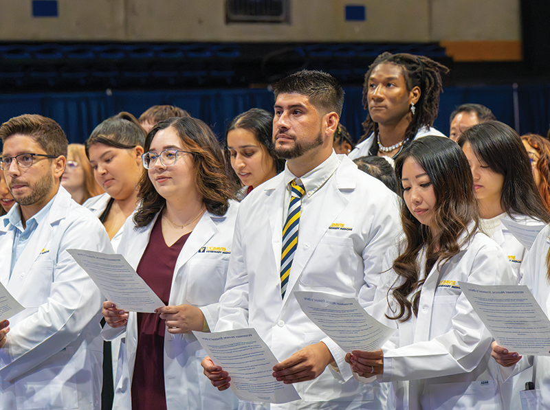A group of 2024 students during White Coat Ceremony.