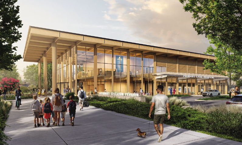 Rendering of the VMC Educational pavilion.