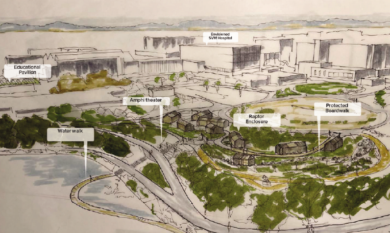 Rendering of the VMC Raptor Center.