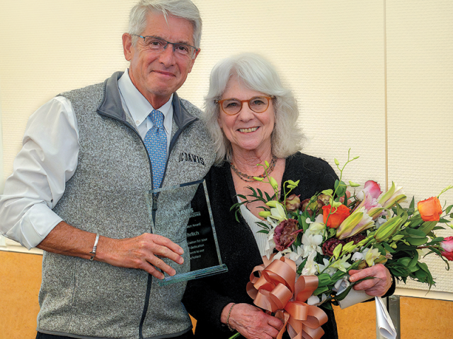 Nancy Ehrlich with Dean Mark Stetter