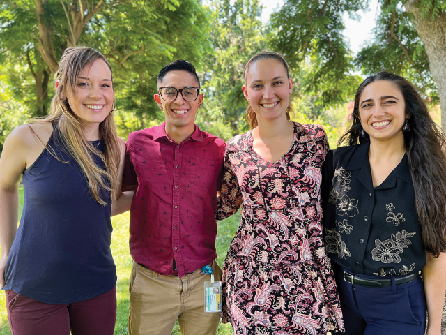 Jenn Cossaboon, Chase Garcia, Erin Hisey and Aryana Razmara